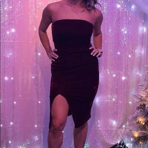 Lulus Red Velvet dress
